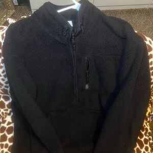 PINK Victoria's Secret Black Zip-Up Sweater